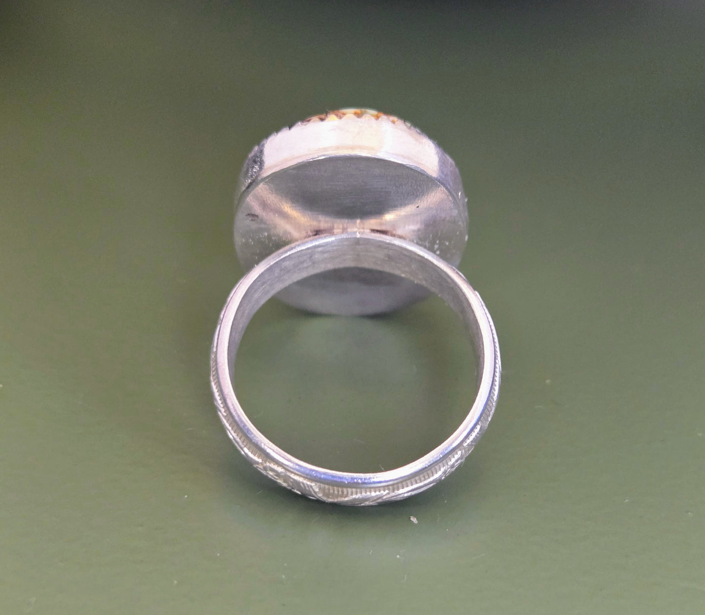 Gorgeous Lemon Chrysoprase Ring