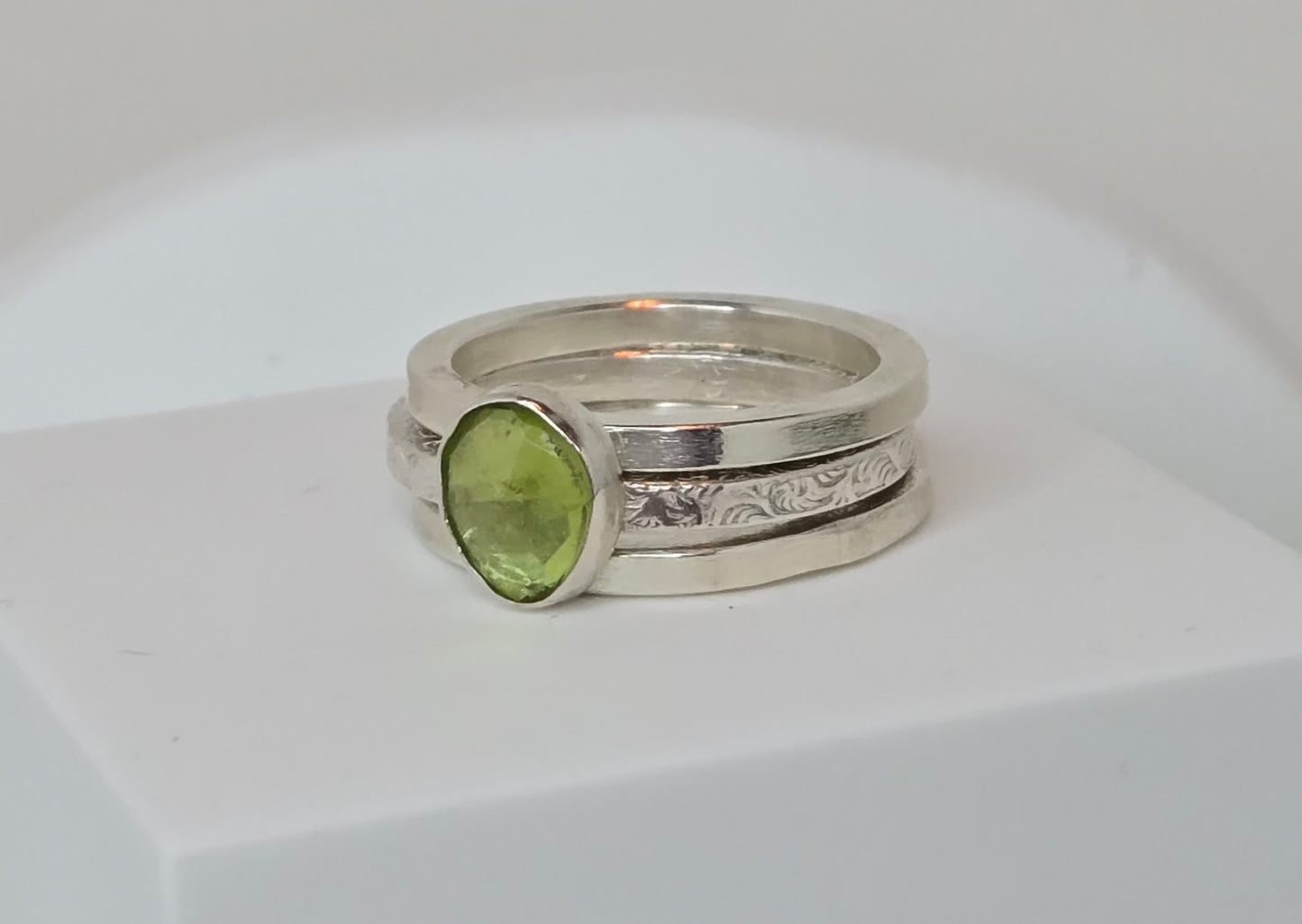 Stacker Rings with Peridot