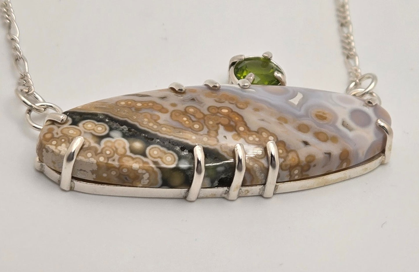 Ocean Jasper with Peridot Necklace
