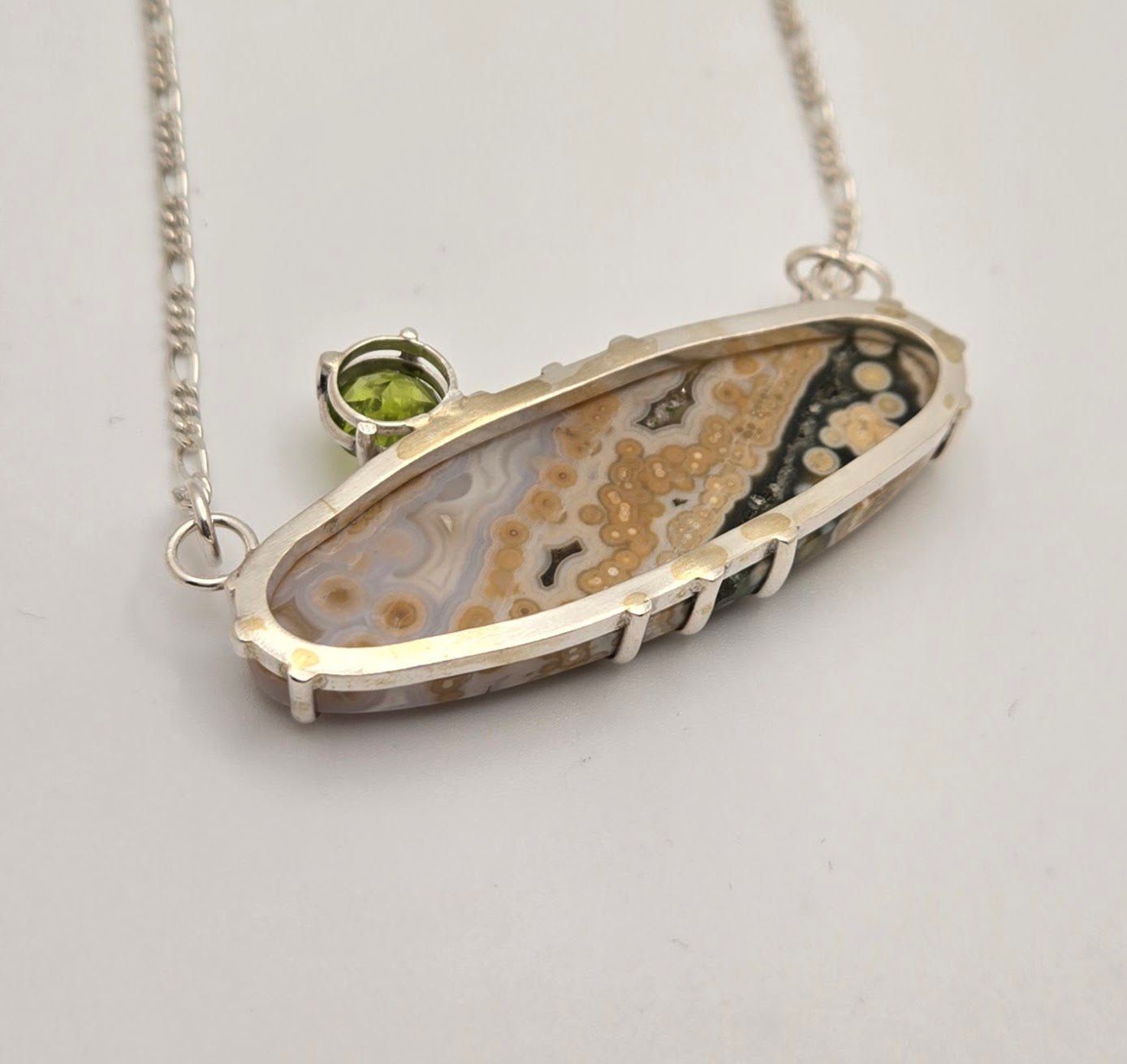 Ocean Jasper with Peridot Necklace