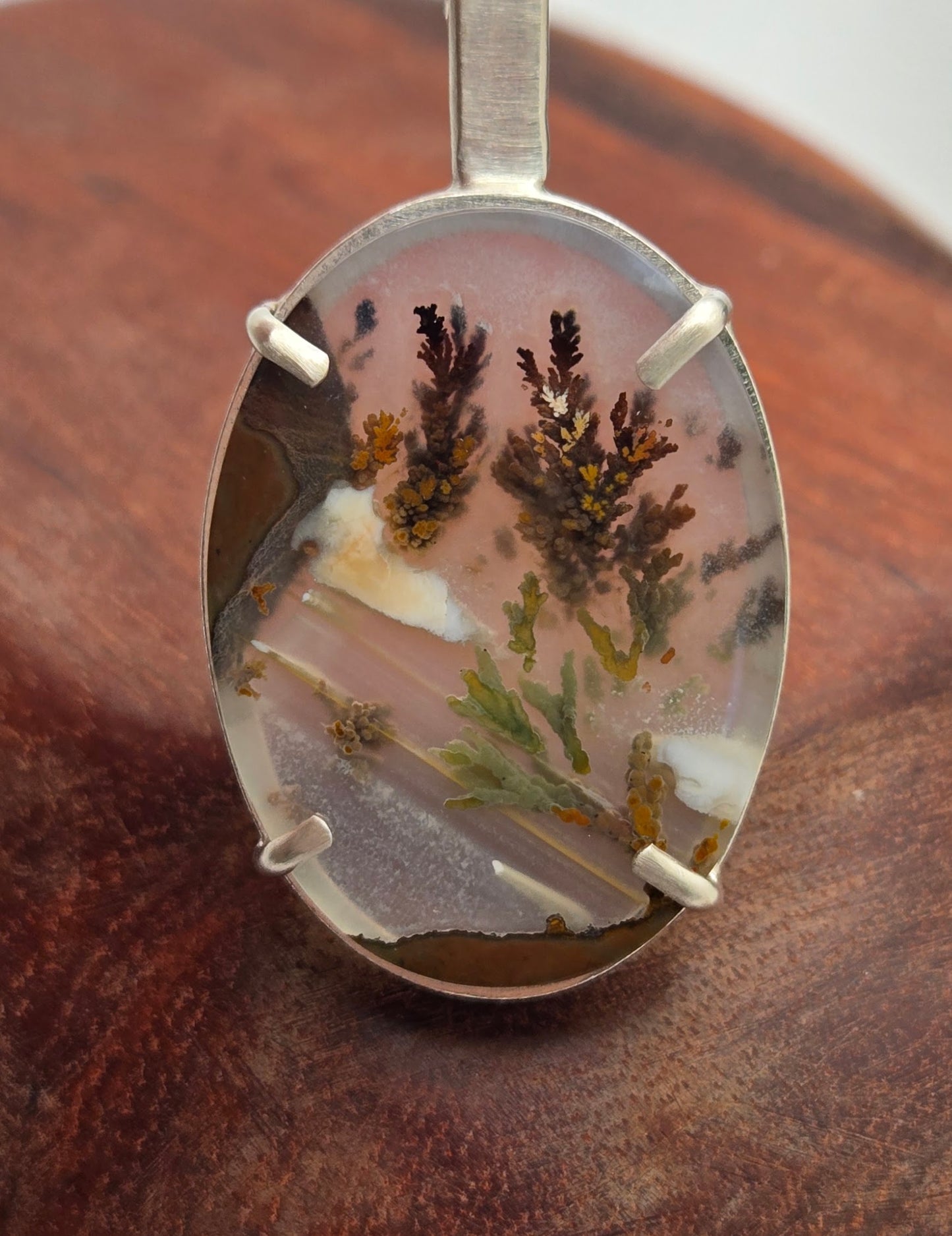 Priday Plume Agate necklace