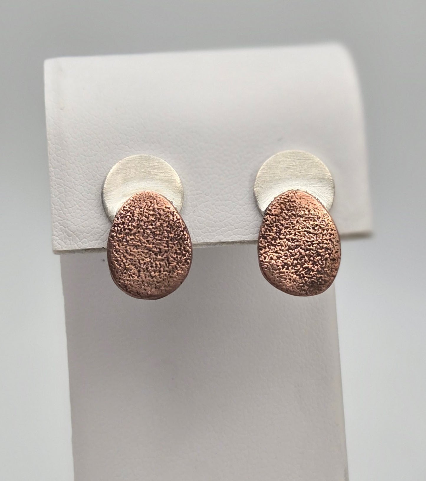 Mixed Metal stud earrings