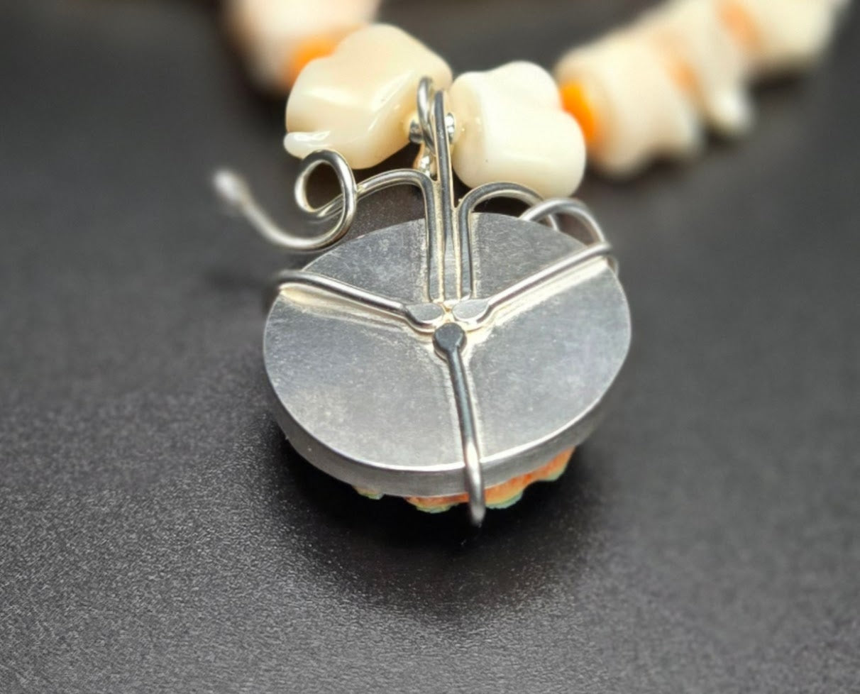 Vibrant Porcelain Pendant