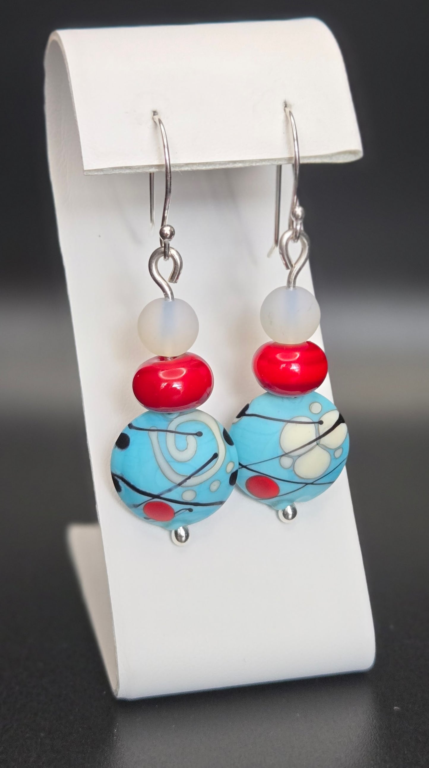 Lampwork Glass Bead Earrings