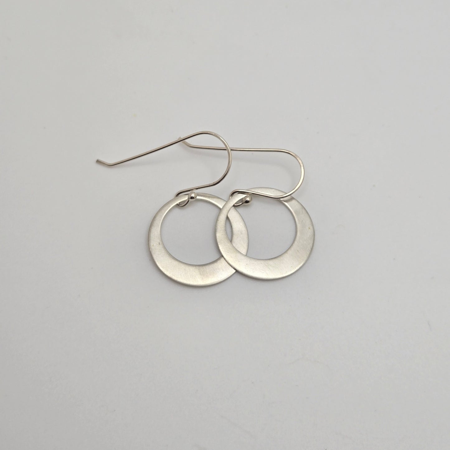 Argentium Circle earrings