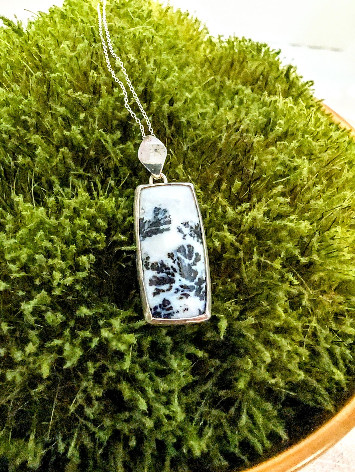 Medicine Bow Plume Agate Pendant