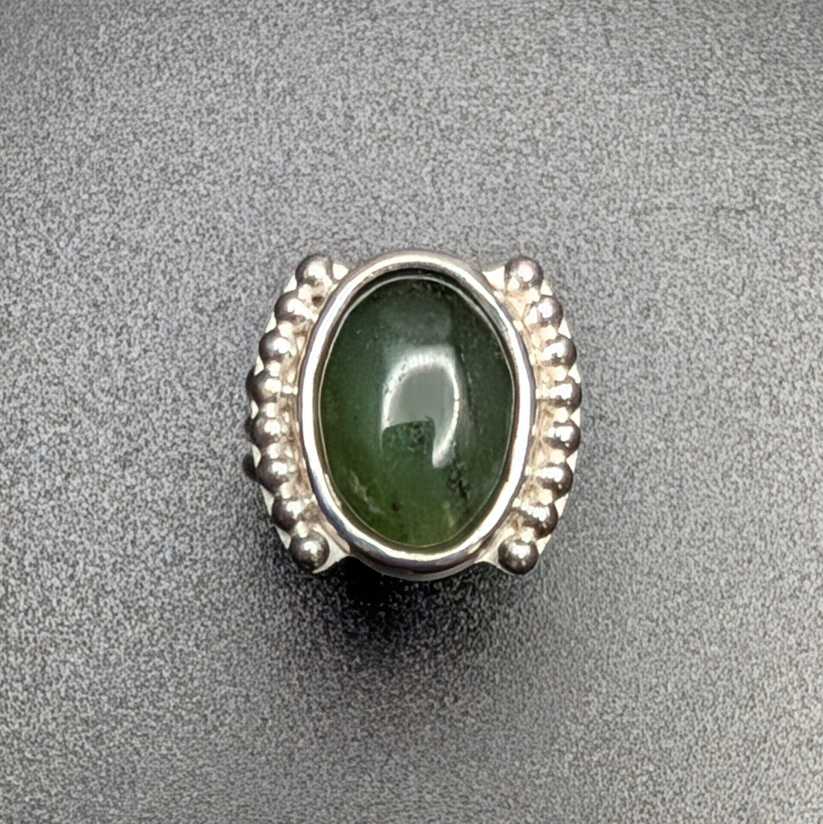 Deep Green Jade Ring