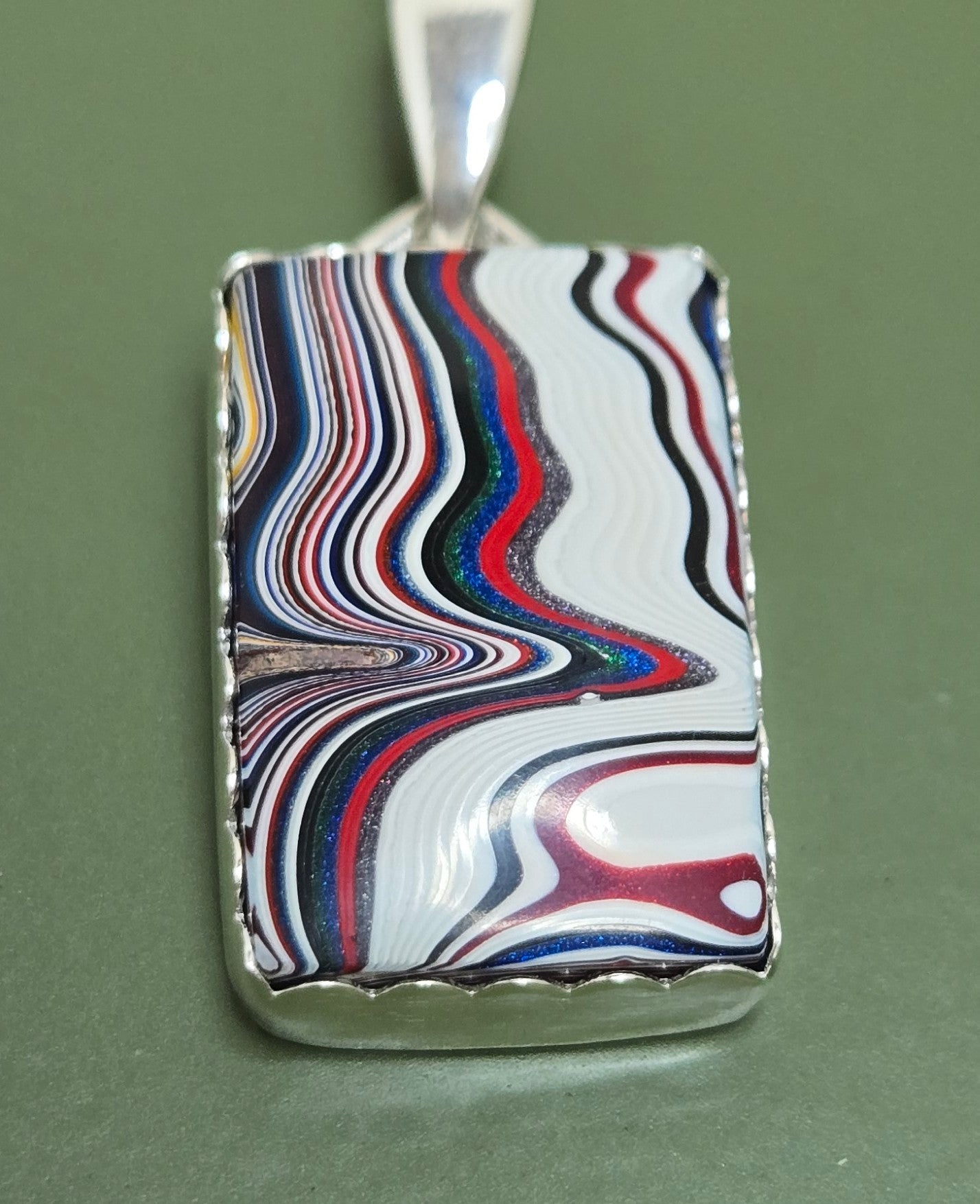 Fordite "Detroit Agate" Pendant
