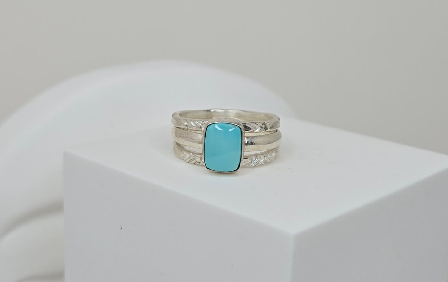Stacker Rings with Turquoise
