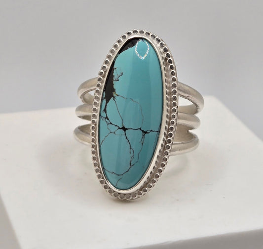 Oval QinGu Turquoise Ring