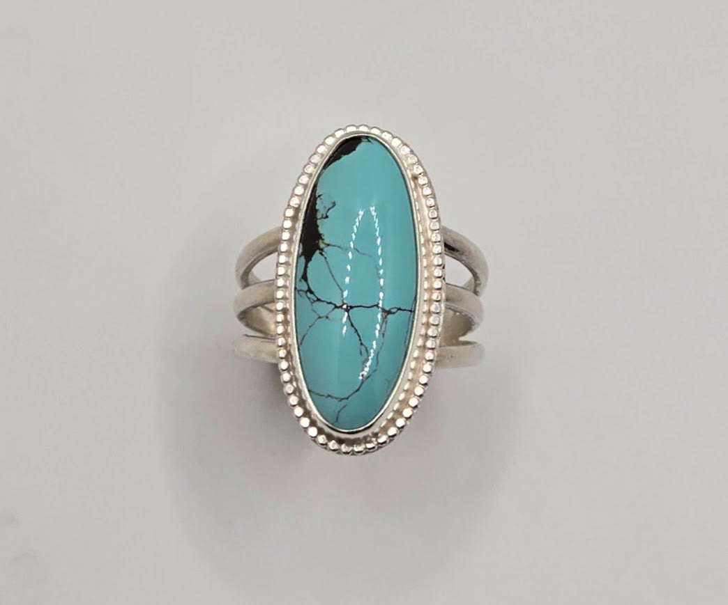 Oval QinGu Turquoise Ring