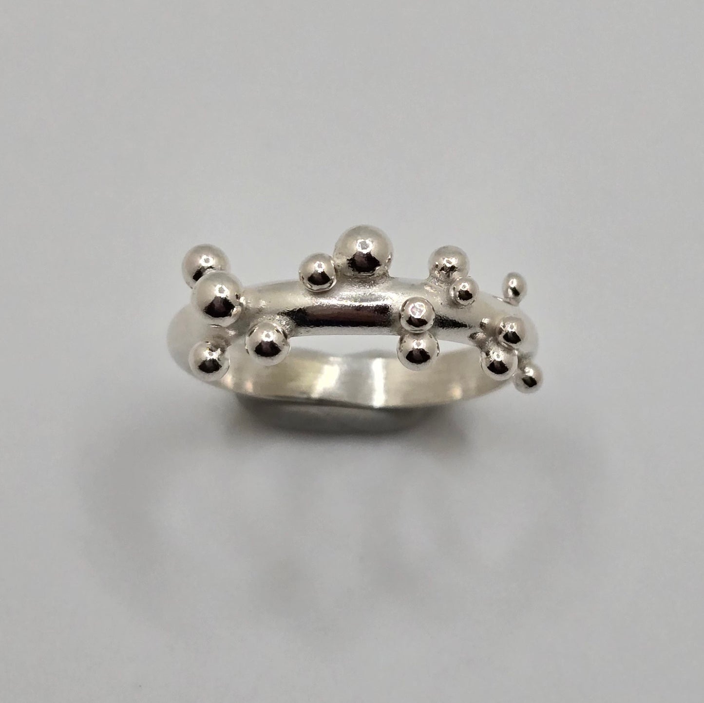 Argentium Silver Bubble Ring