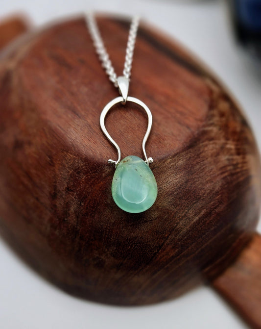 Sea Green Chrysoprase Necklace