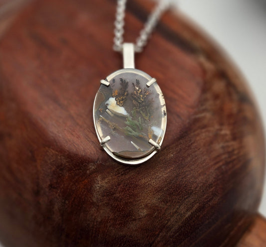 Priday Plume Agate necklace