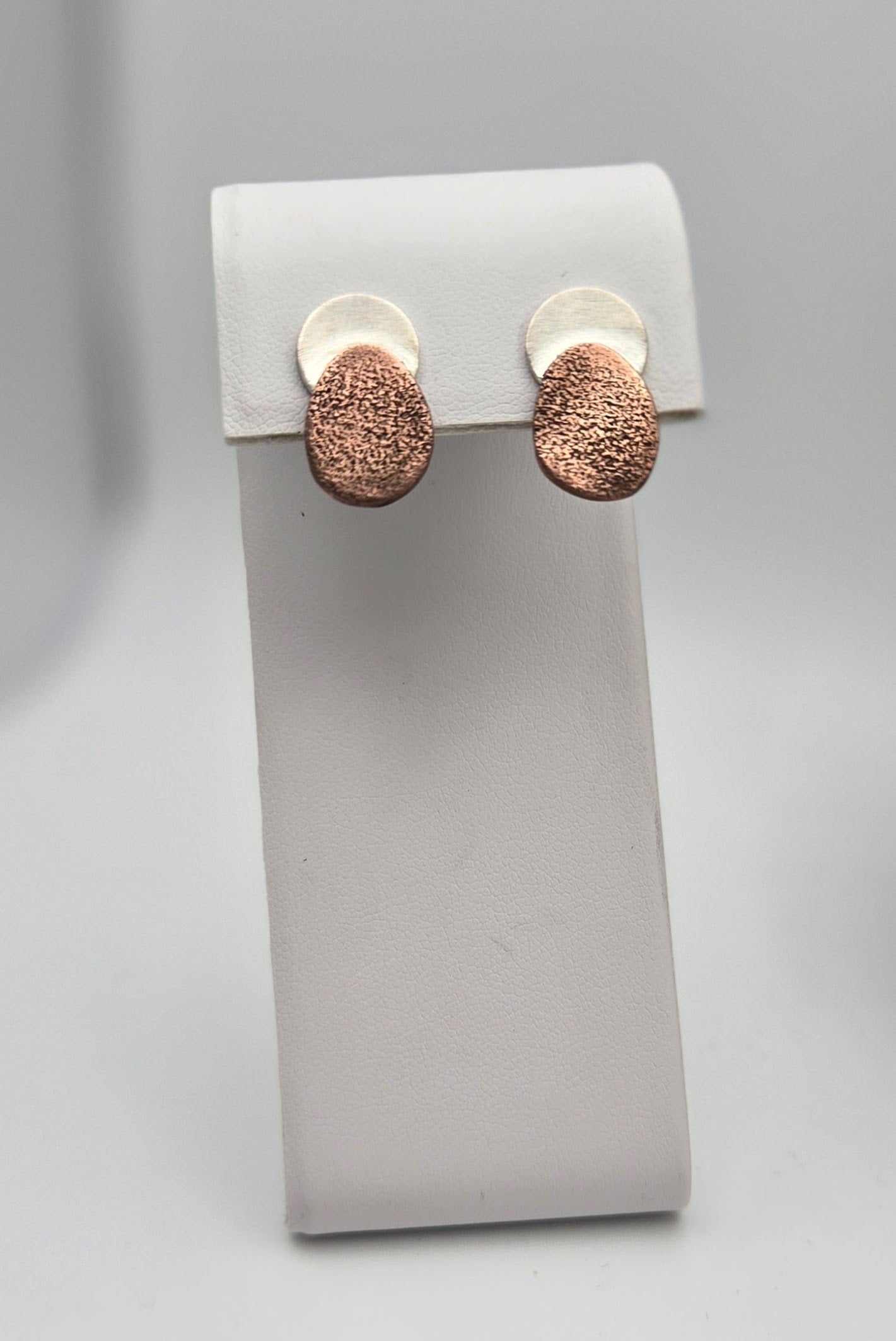 Mixed Metal stud earrings