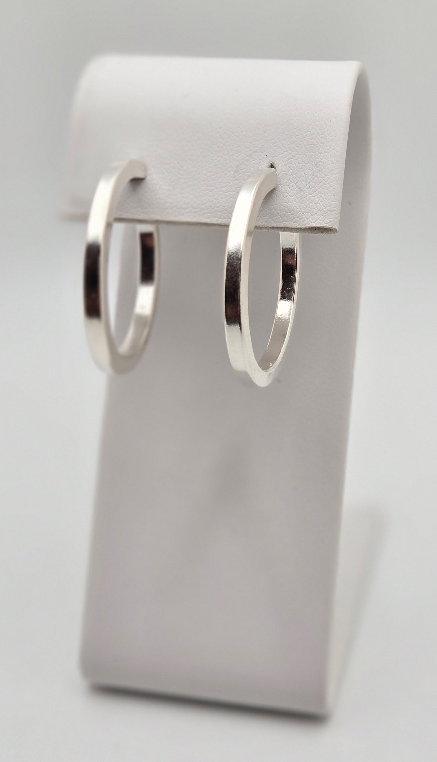 Large Sterling Silver Hoop Earrings