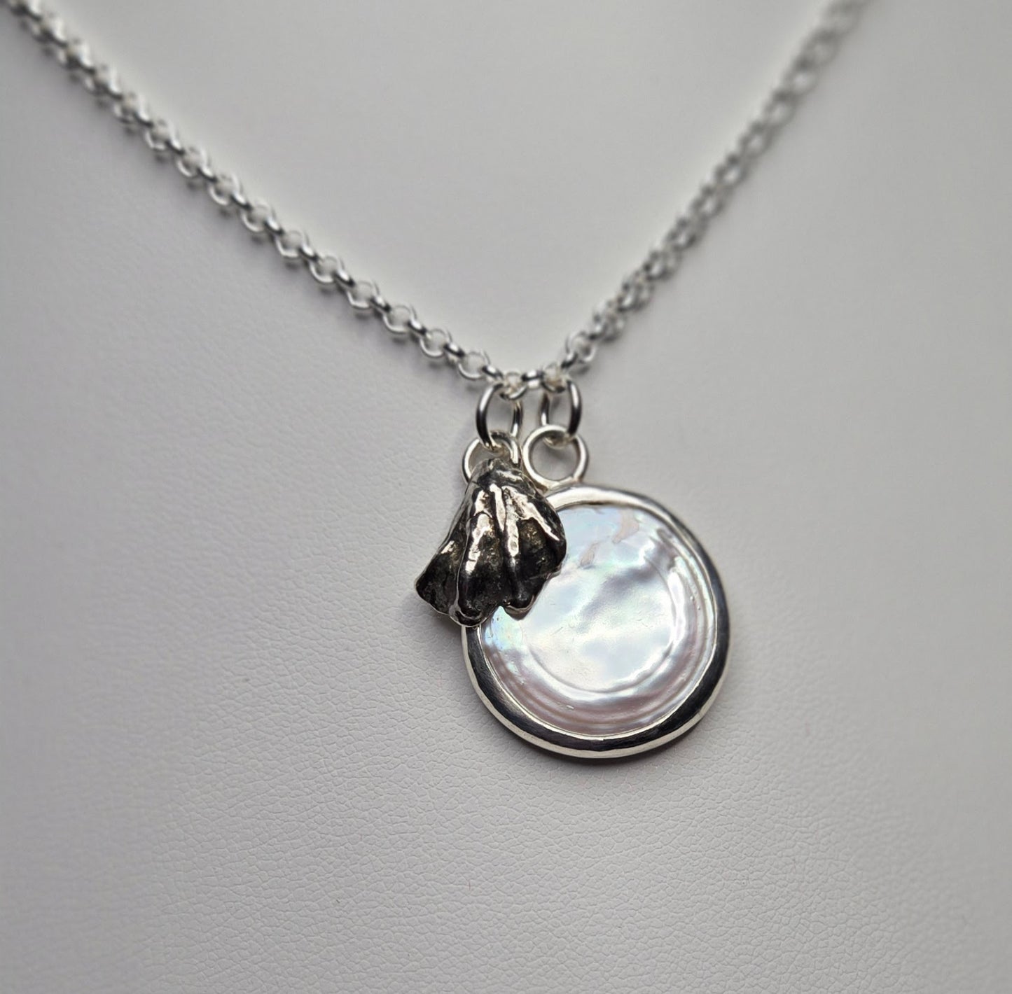 Coin Pearl and Shell Necklace