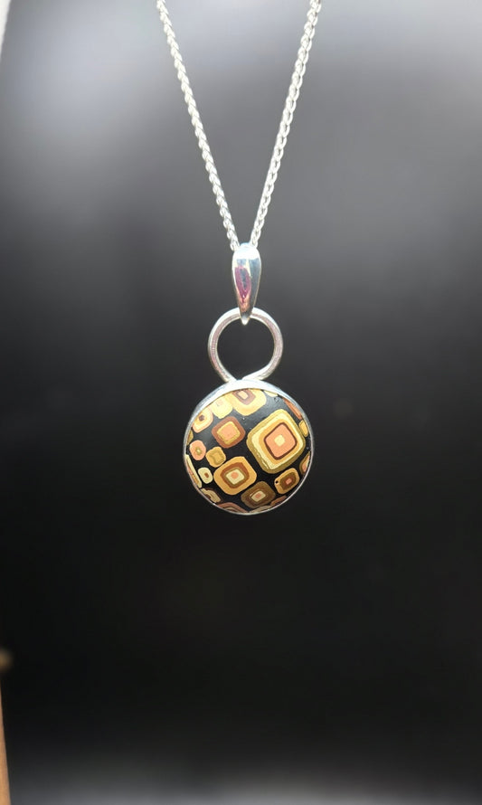 Vintage Resin Mid Mod Necklace