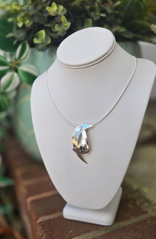 Abstract Mystic Topaz Necklace