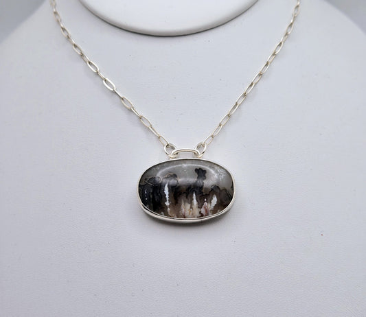 Stinking Water Plume Agate Necklace