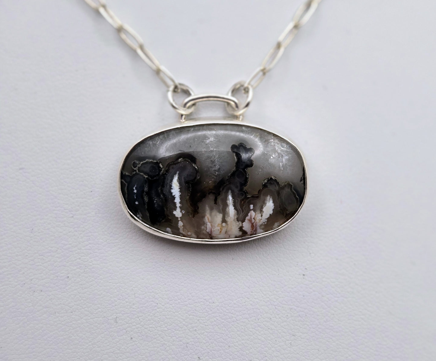 Stinking Water Plume Agate Necklace