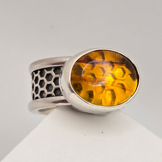 Mexican Chiapas Amber Ring