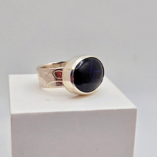 Deep Blue Azurite Ring