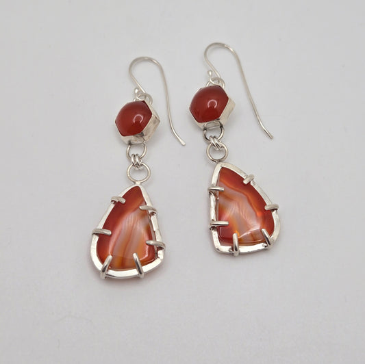 Carnelian Drop Earrings