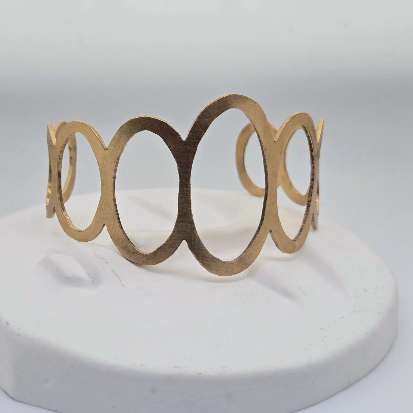 Open Ovals Bronze Cuff