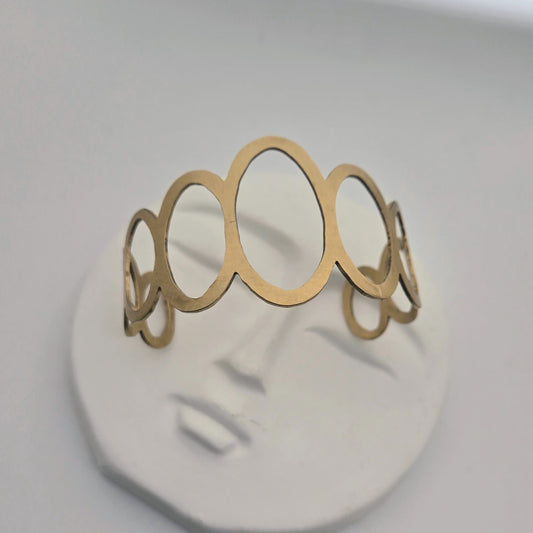 Open Ovals Bronze Cuff