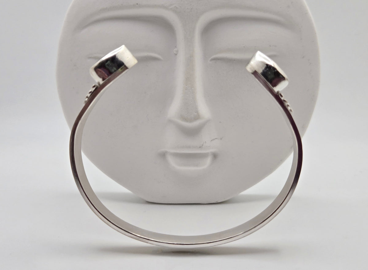 Artisan Cuff Bracelet with Lapis
