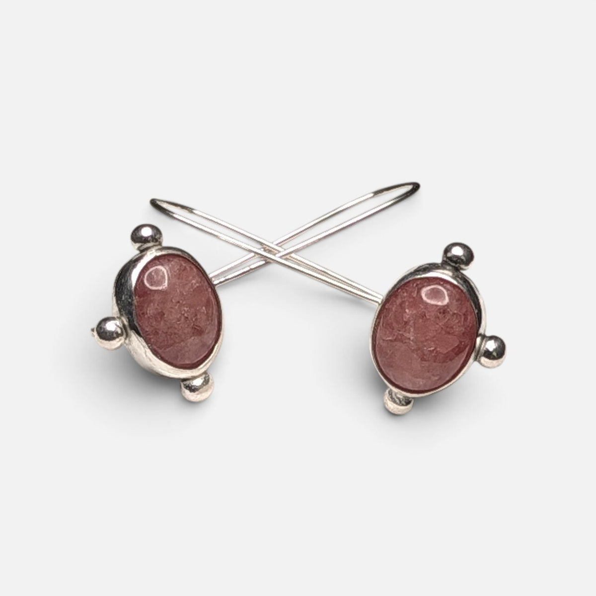 Rhodochrosite Earrings