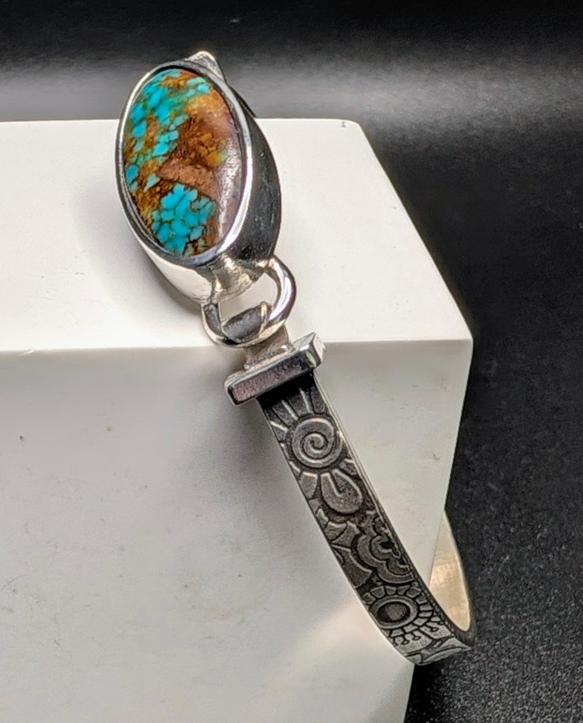 Tyrone Turquoise Tension Cuff